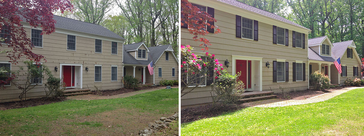 Exterior Painting Before and after Chester NJ