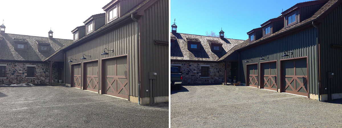 Exterior Painting Before and after Bedminster NJ