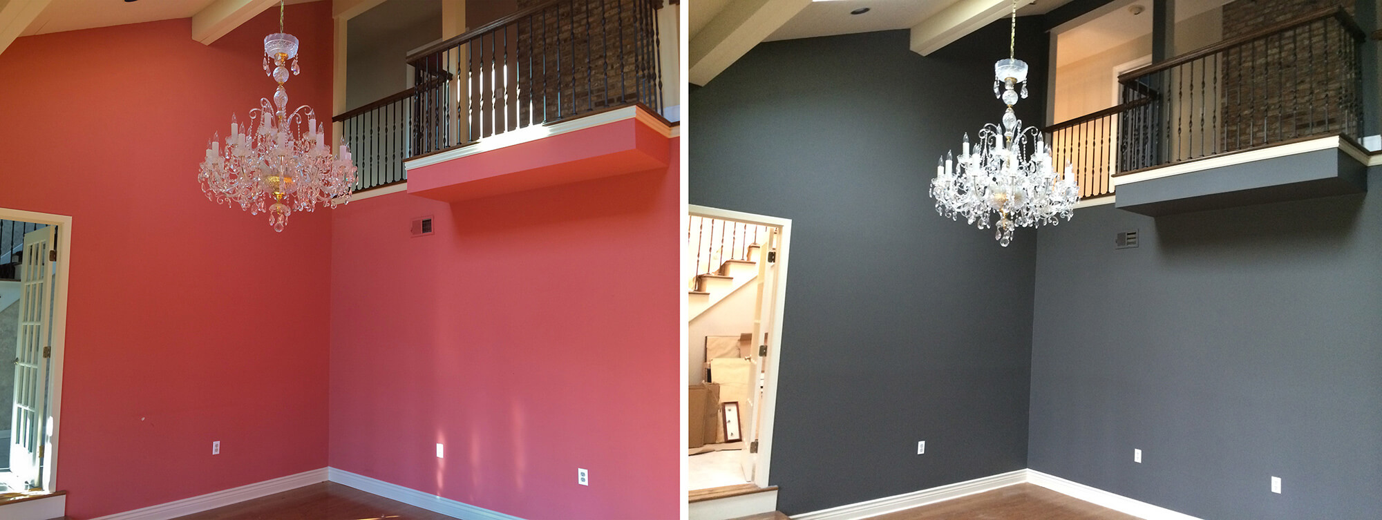 Interior Painting Before and After Chester NJ