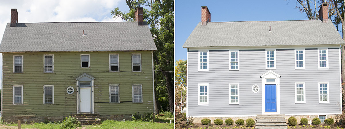 Exterior Painting Before and after chester nj