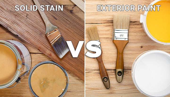 Exterior Paint vs. Solid Stain: Understanding the differences