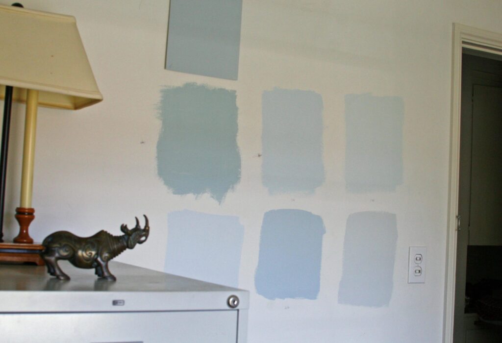 Paint Samples On Wall