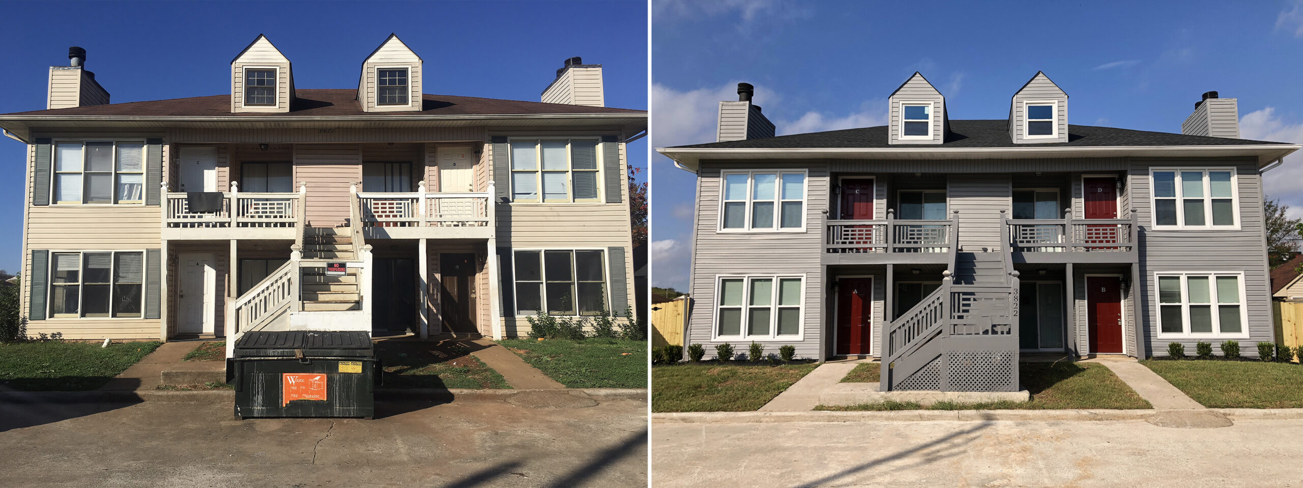 Exterior Painting Before and After Somerville NJ