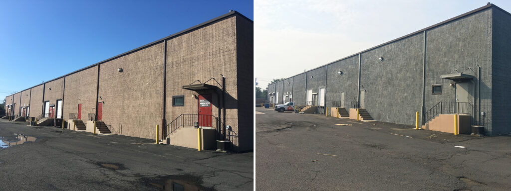 Commercial Building Exterior Painting Before and after