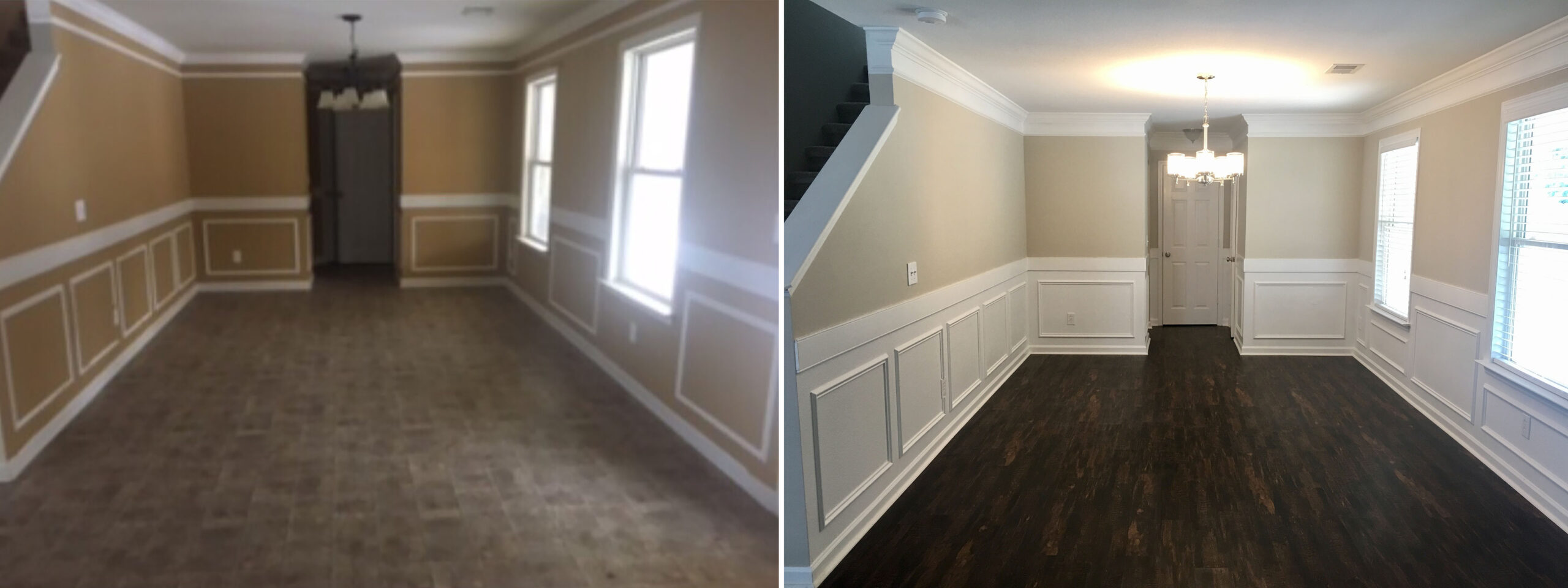 Interior Before and after painting NJ