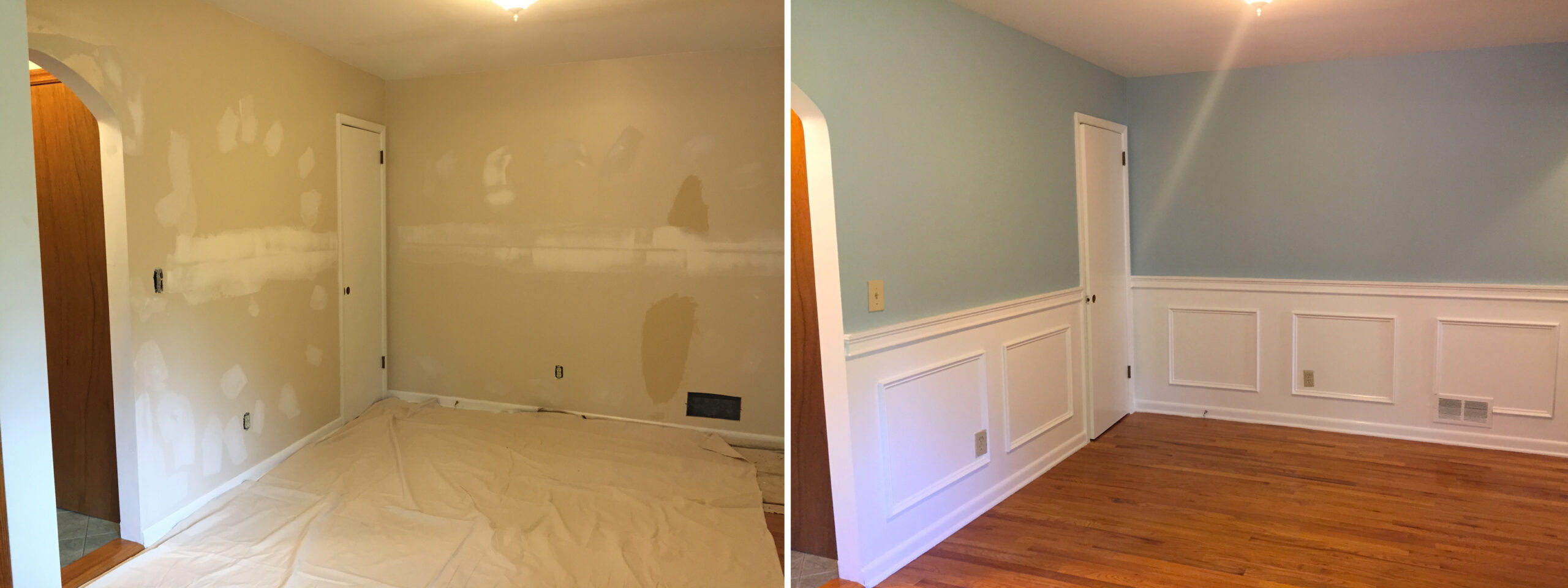 Interior Painting Before and after