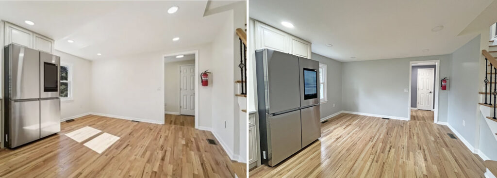 Interior Painting Before and after