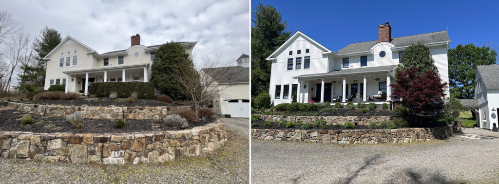 Exterior Painting Before and After Bedminster NJ