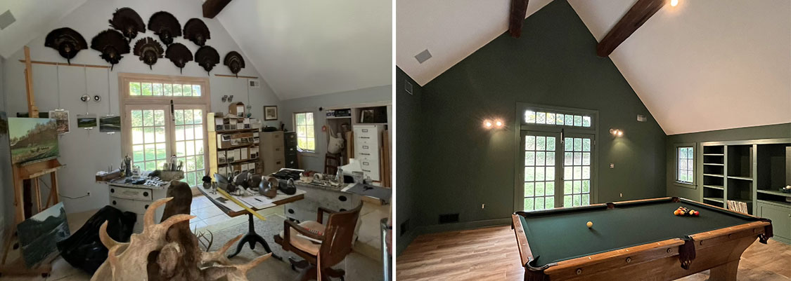 Interior Painting Before and after pictures oldwick NJ