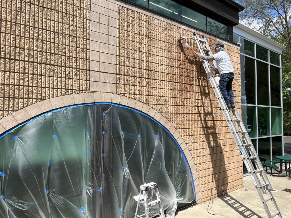 Basking Ridge Library Exterior Brick Sealing 32 S Maple Ave